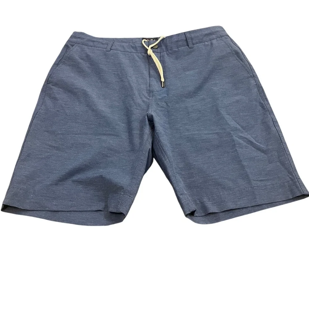 Faherty All Day Shorts Mens 34 Blue Recycled Stretch Hybrid MSC0012